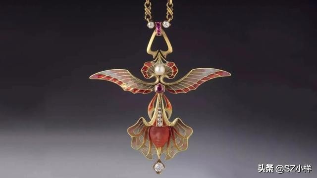 珐琅珠宝首饰设计,复古珐琅珠宝
