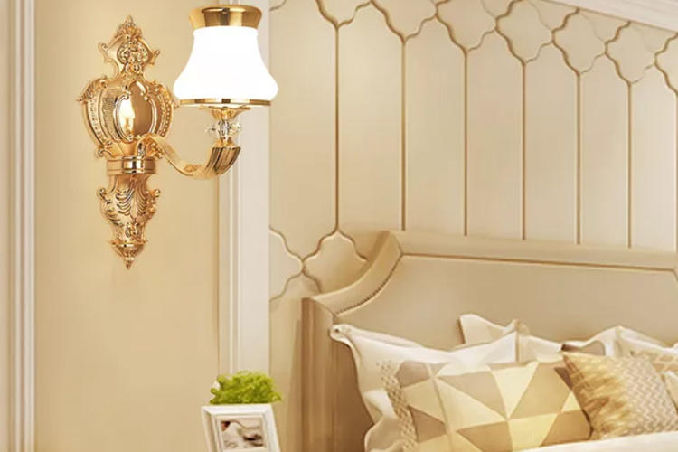 解锁床头,卧室床头壁灯免安装