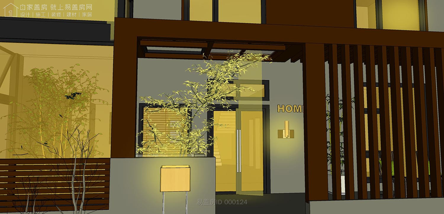 二层农村别墅带阳光房现代简约,农村二层带阳光房别墅效果图