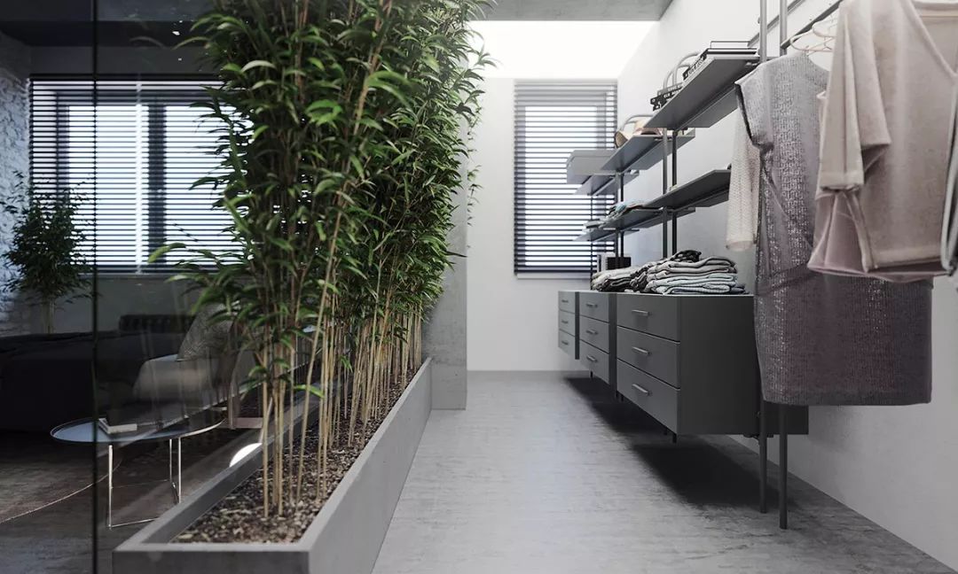 时尚灰内饰,现代风灰色装修内饰设计