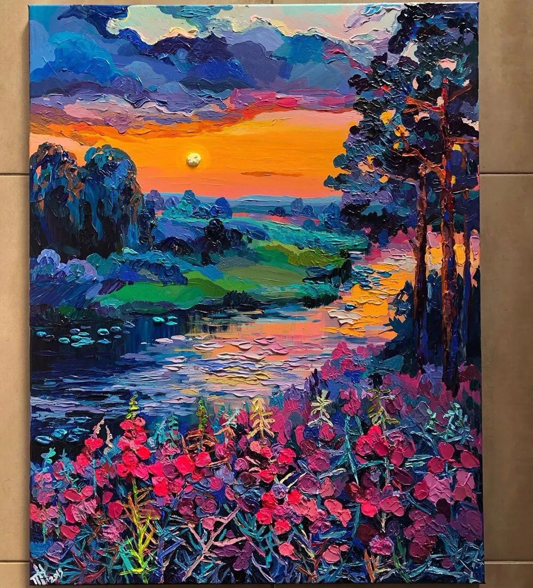 简单又有艺术感的油画怎么画,油画风景细节怎么画