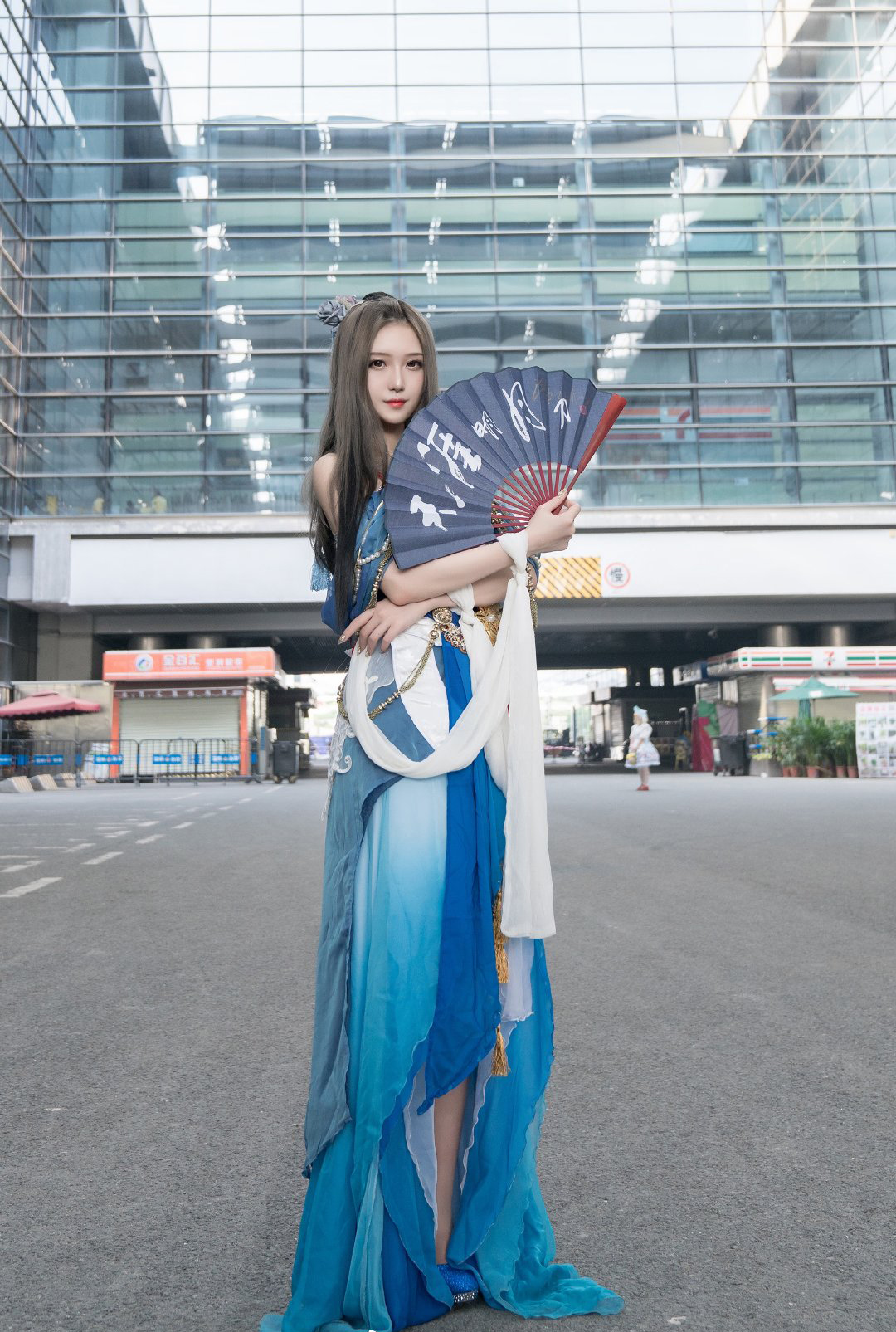 腐团儿cos照美冥直播回放,甄姬游园惊梦cos假发教程