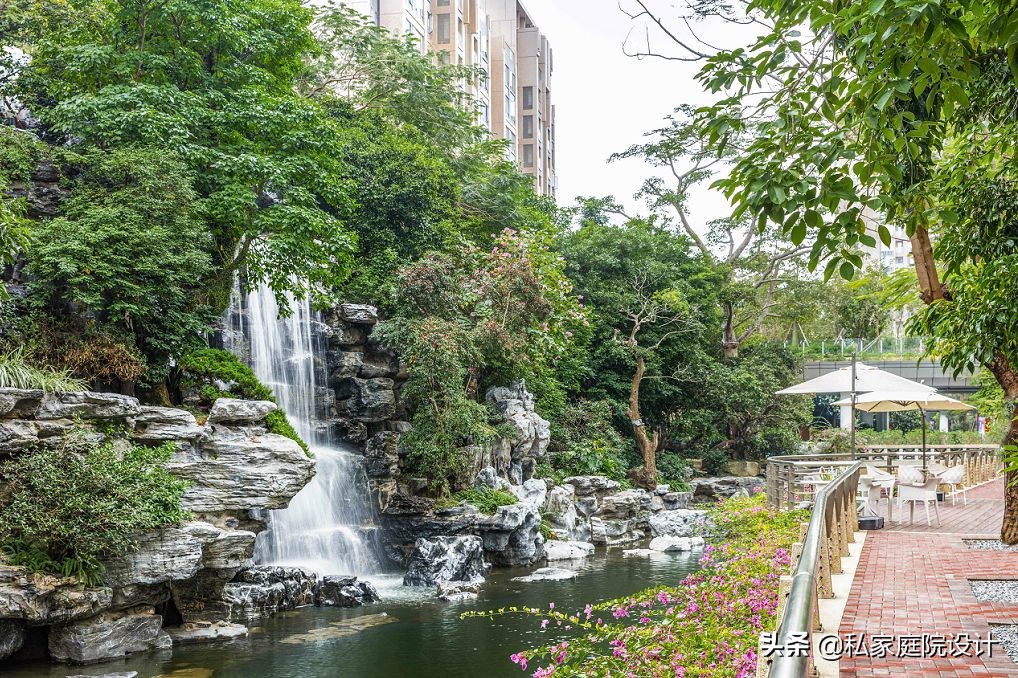 中式庭院石头造景效果图,庭院景观置石技法