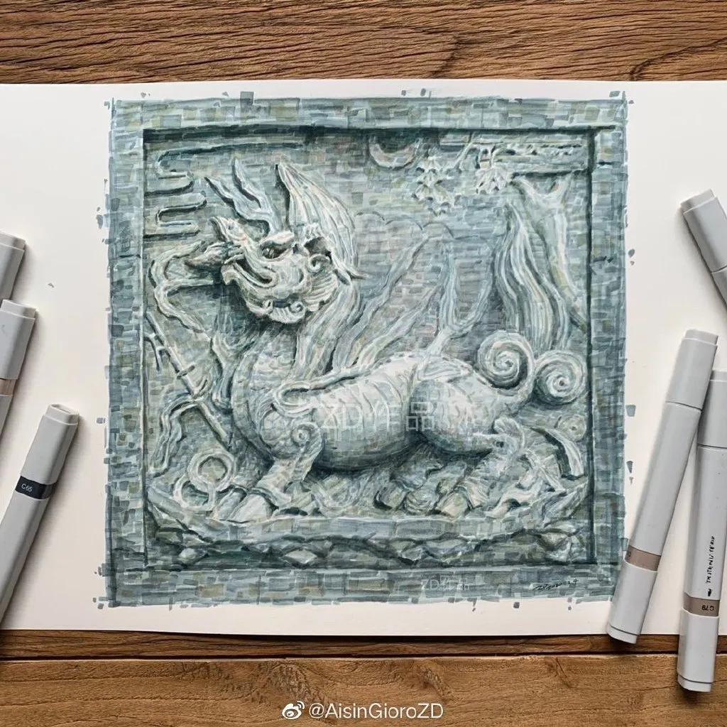 90后小伙用笔画画,九零后小伙靠画肖像漫画走红网络