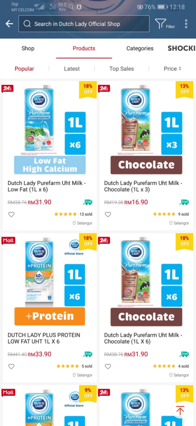 在马来西亚生活最常喝到的国民级牛奶之一-荷兰子母牌牛奶