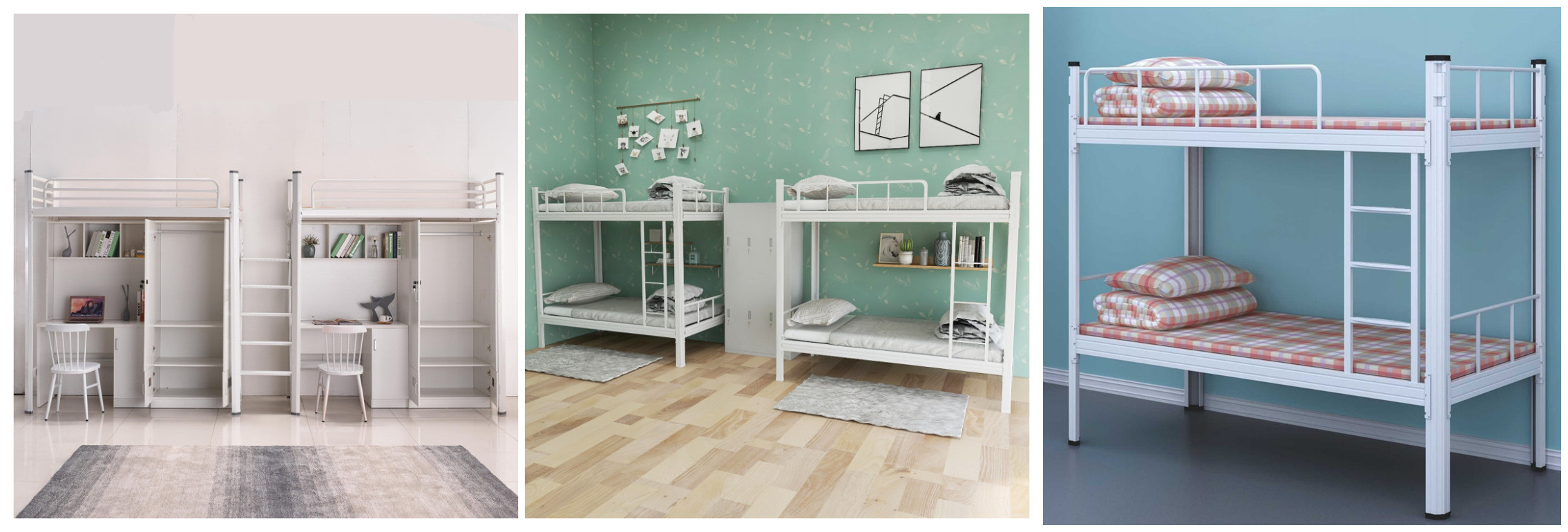 宿舍上下铺铁床厂家批发,宿舍公寓铁床批发厂家