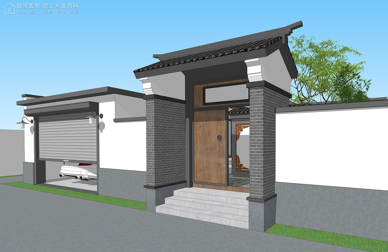 三层新中式别墅全套设计图纸,新中式合院别墅户型图纸