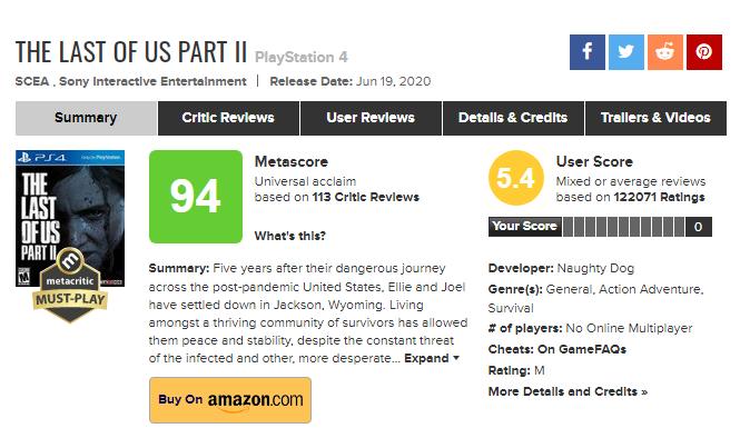 美国末日2违规画面,美国末日2差评原因