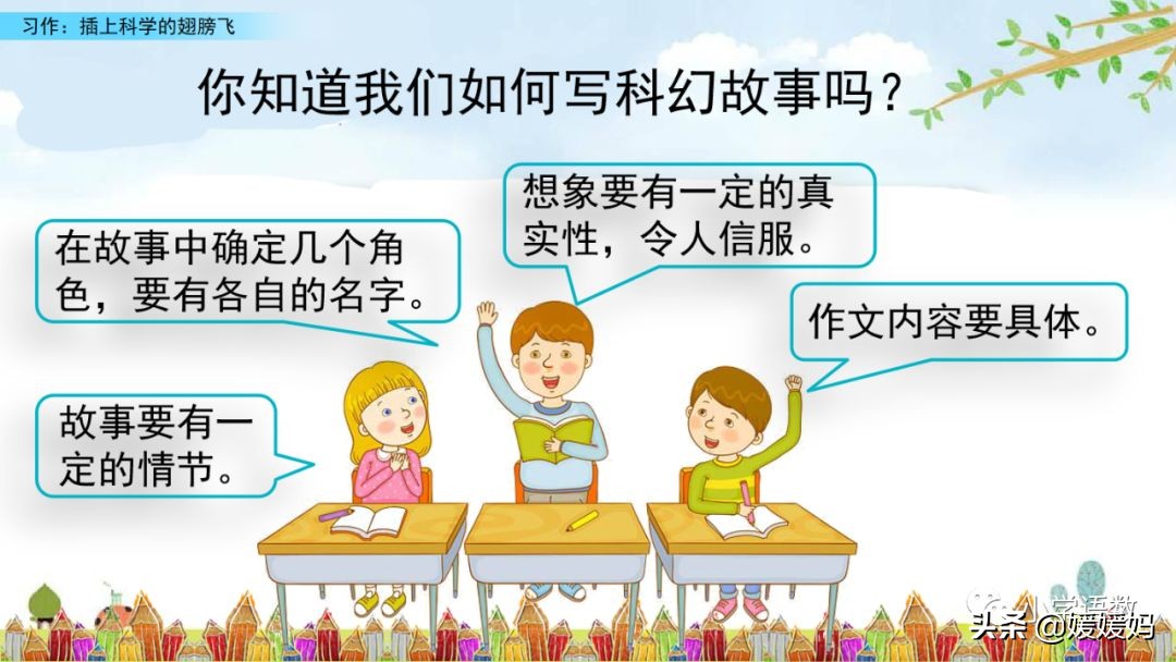 六年级5单元作文插上科学的翅膀,语文六年级下册第五单元作文指导