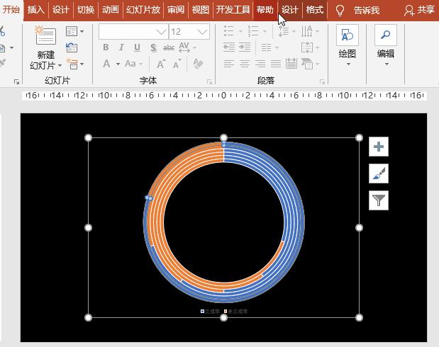 如何在ppt中制作一个圆盘,如何在ppt中制作多层圆环图表