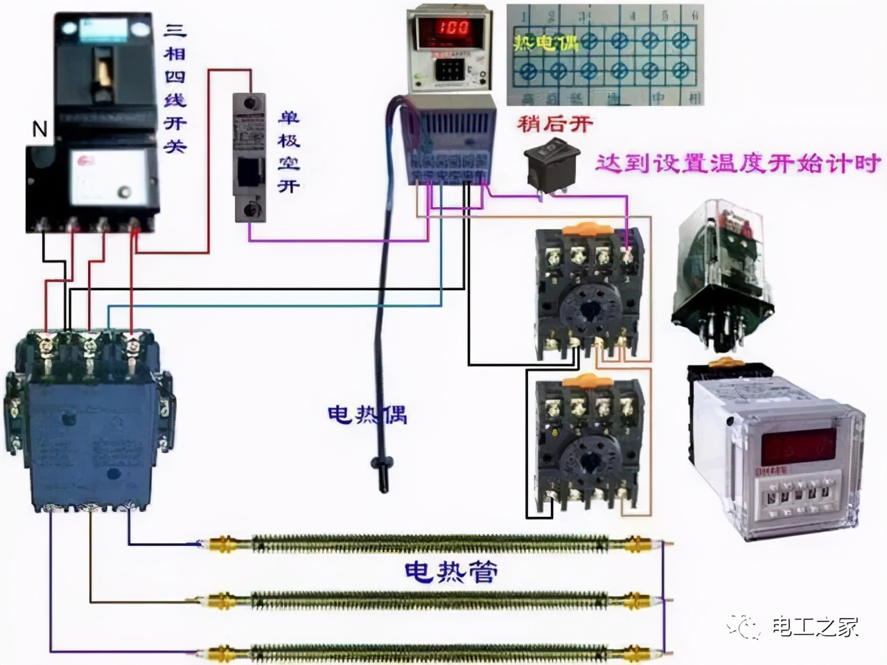 电表脱扣器和断路器接线图,abb断路器接电表接线图