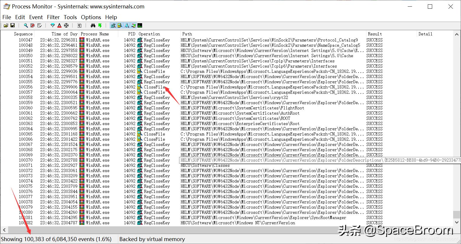 四十九，Procmon软件基本用法及文件进程、注册表查看