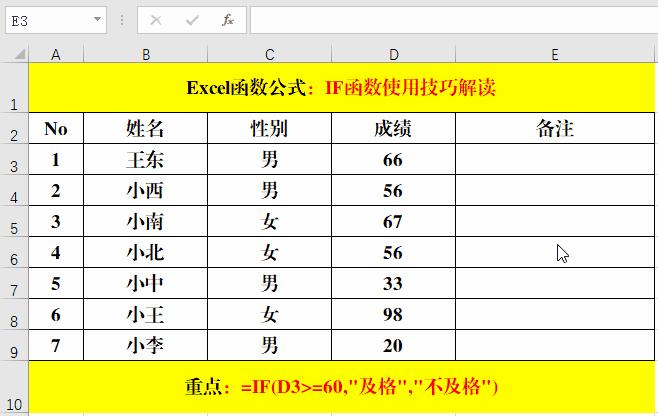 excel函数if的运用教程,excel中ifelse函数的使用方法