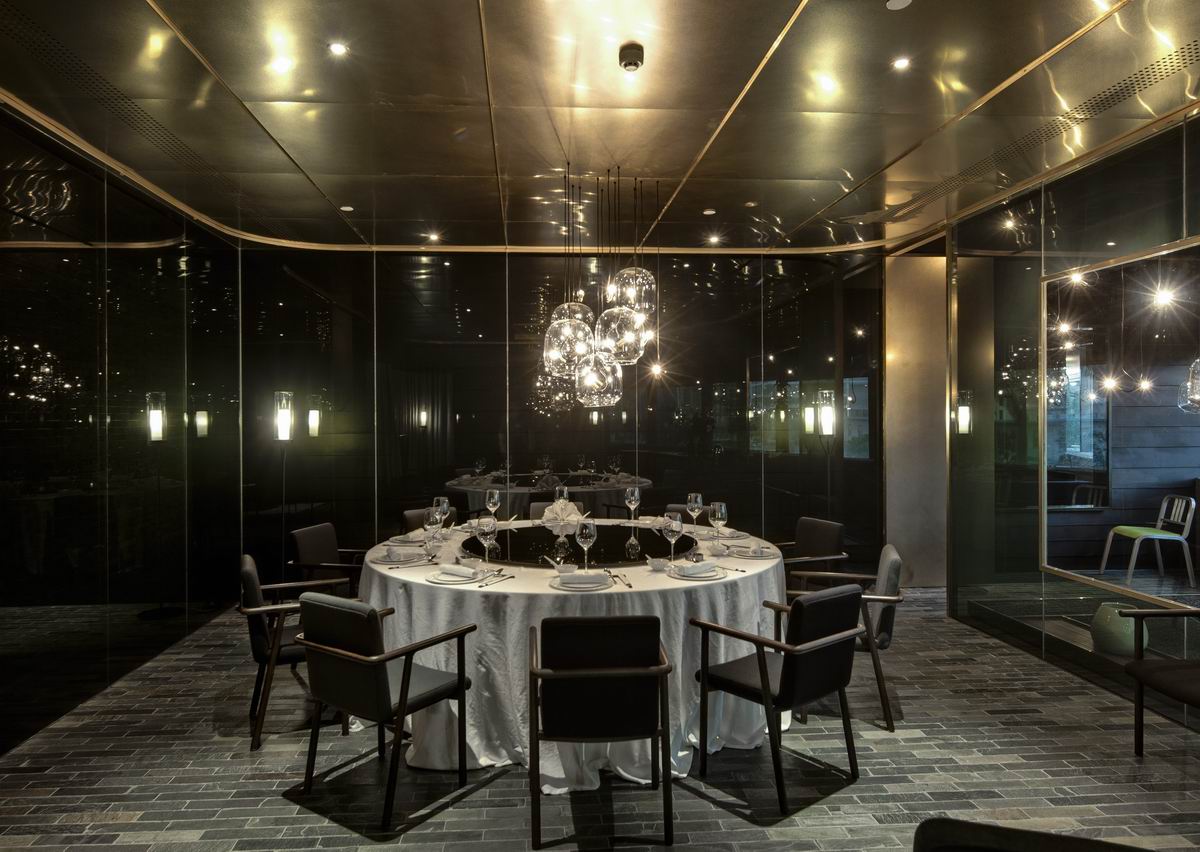 餐饮空间玄关图,深圳华苑一号餐饮空间