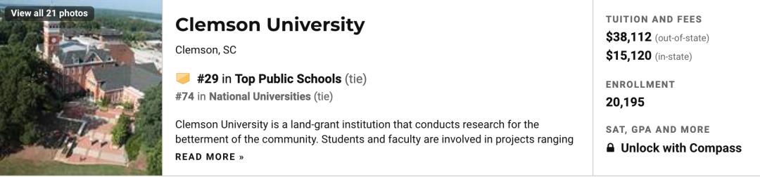 2021年美国康涅狄格大学排名,2023年usnews全美公立大学排名