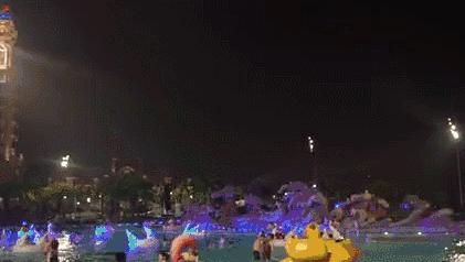 珠海长隆水上乐园刺激儿童也能玩,珠海长隆水上乐园空中旋转