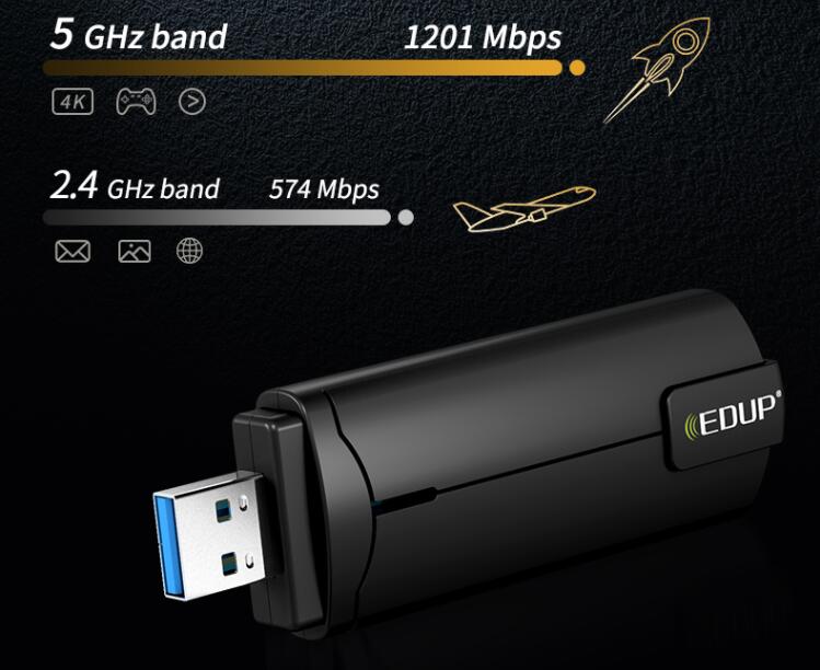 网速跃升即插即用翼联Wi-Fi6USB无线网卡EP-AX1696S上线发售