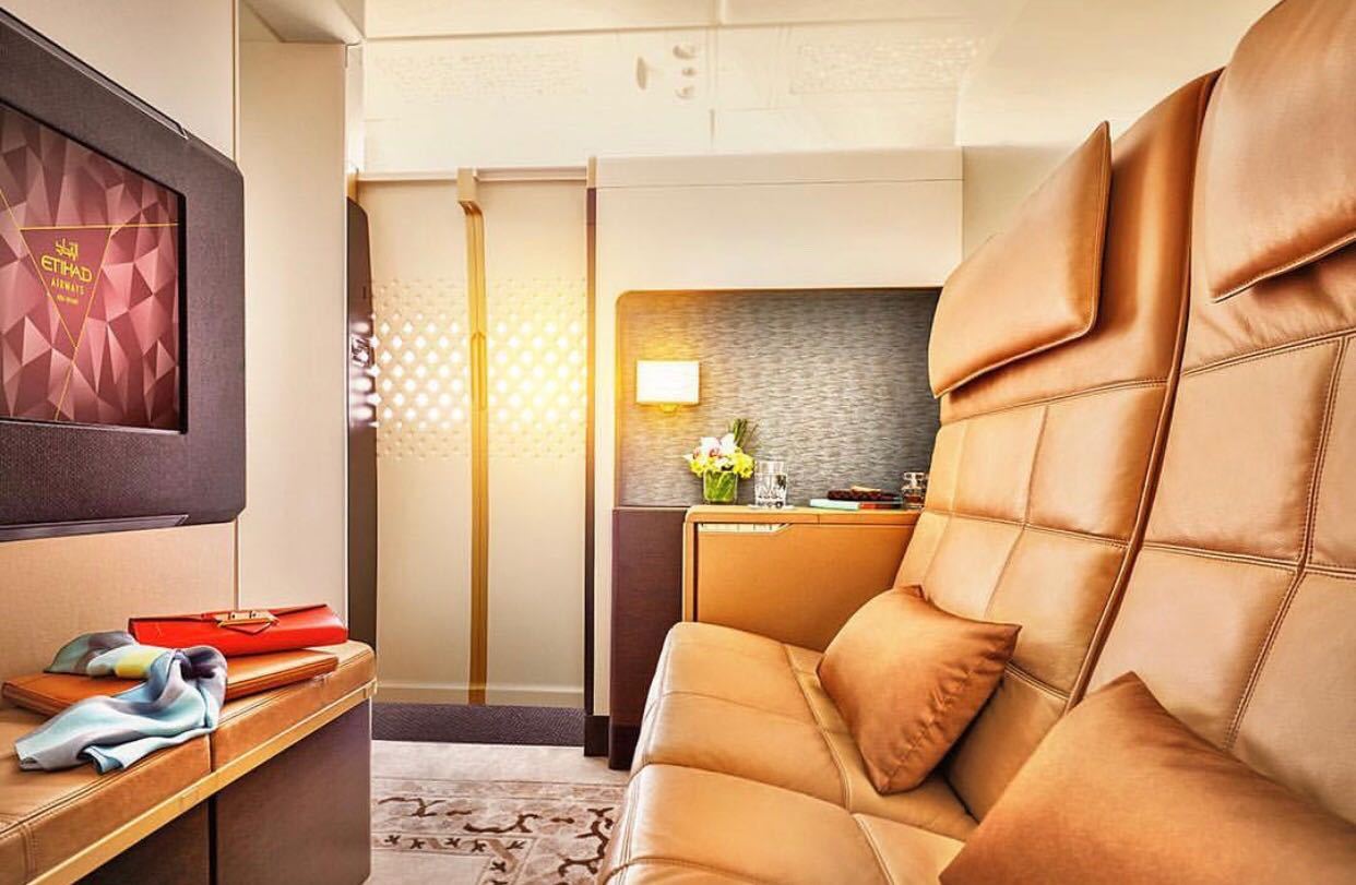 阿提哈德航空a380商务舱,阿提哈德a380头等舱体验