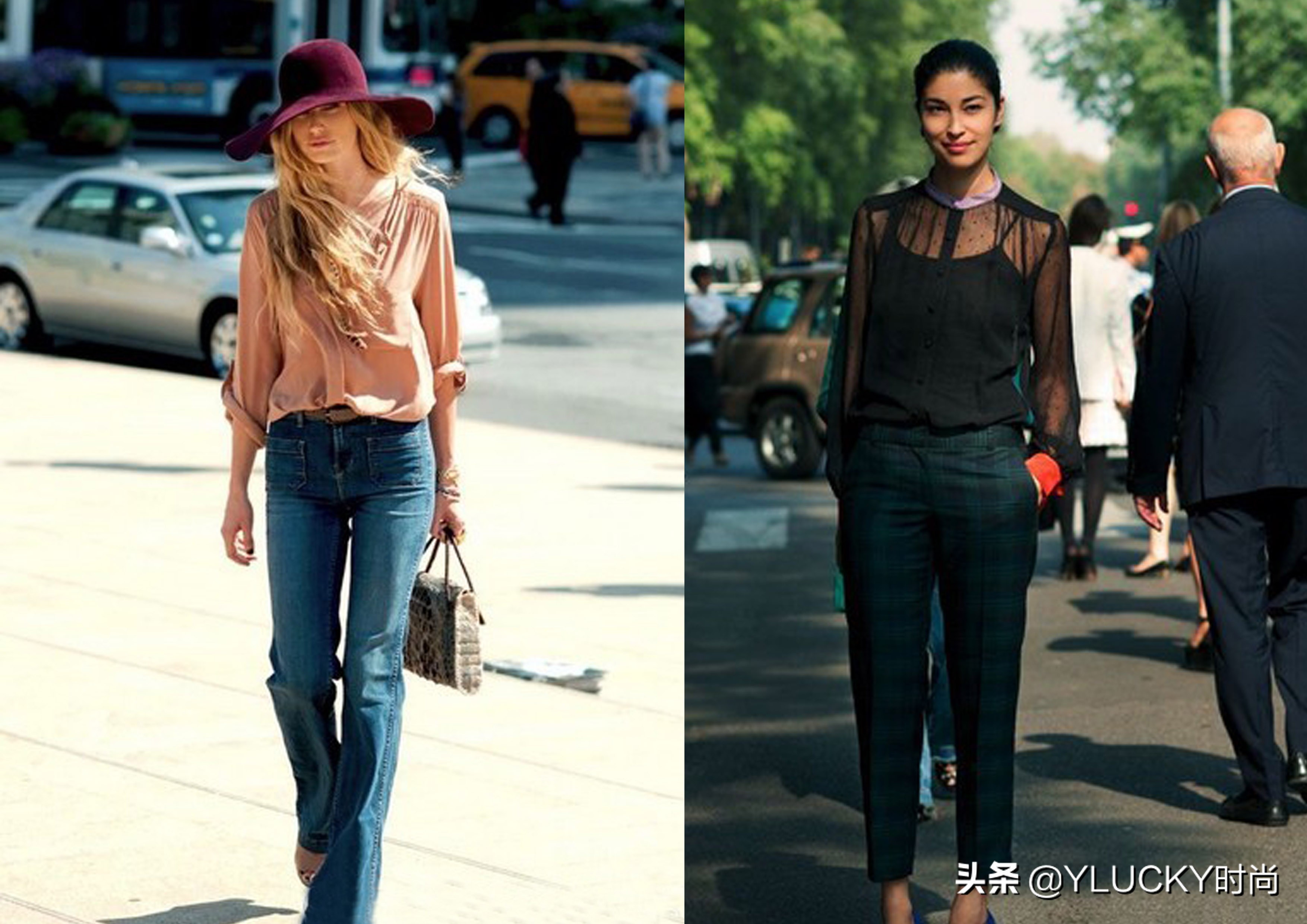 雪纺衫减龄穿搭,早春小众雪纺衫穿搭