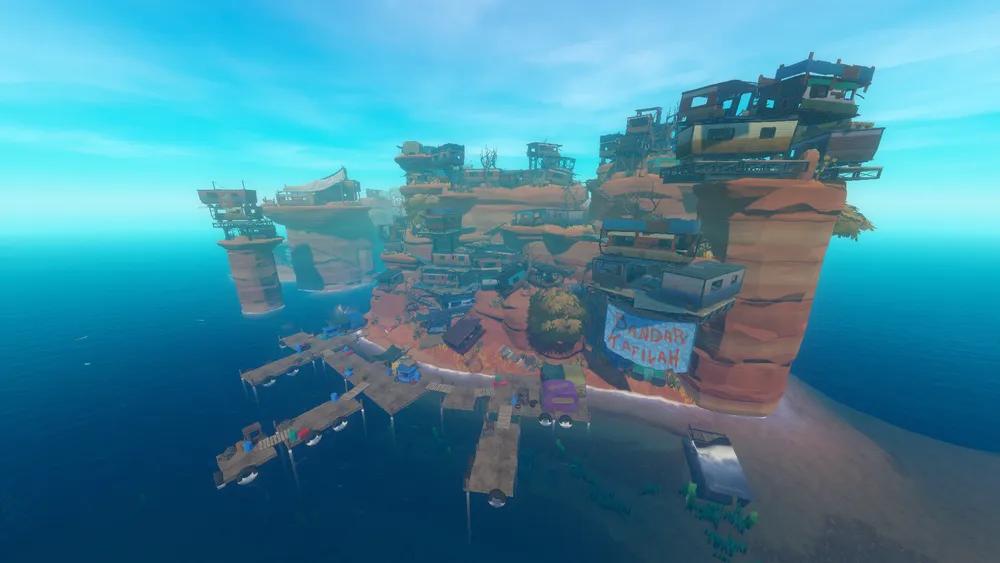 「Raft」大篷车岛:在集装箱塔顶上看到的纪念活动