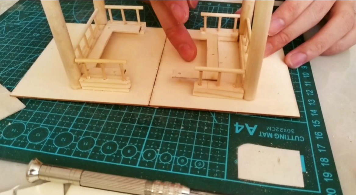 简单凉亭制作手工,木制凉亭小制作