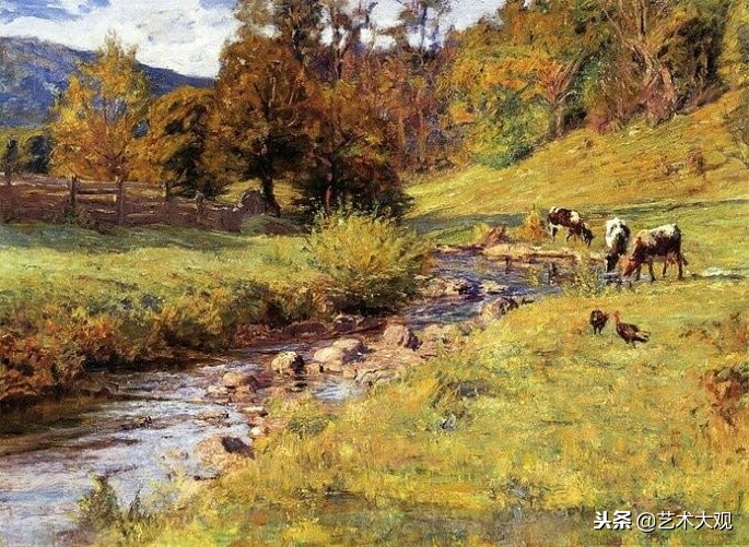 扎伊努林画家风景油画作品欣赏,美国油画家史蒂夫索杰风景画欣赏