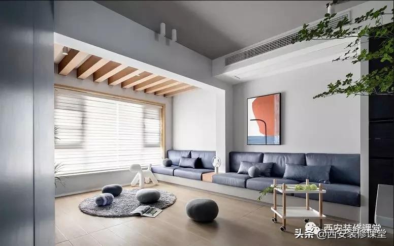 沙发背后没有墙怎么解决,沙发墙短最好的补救措施中式