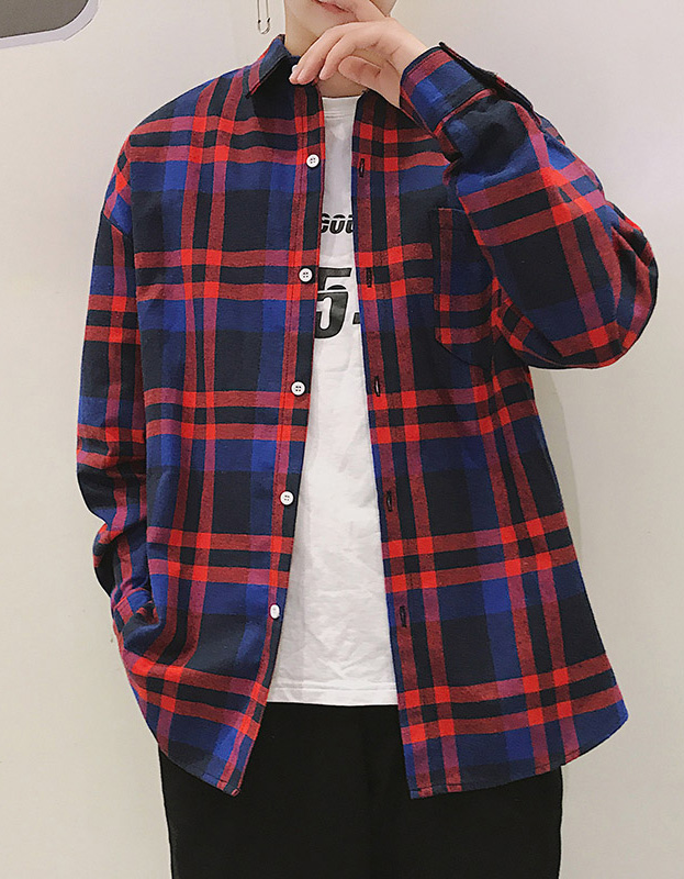 男生酒红色衬衫搭配什么裤子,男生衬衫搭配什么裤子好看