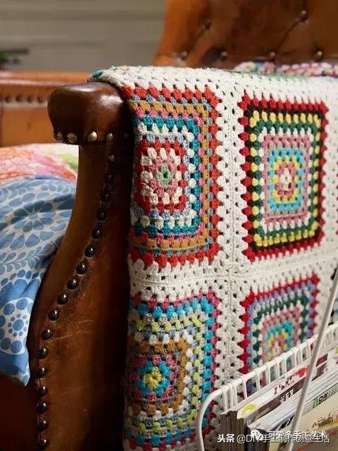 钩拼接毛毯教程,钩拼接毛毯的编织视频