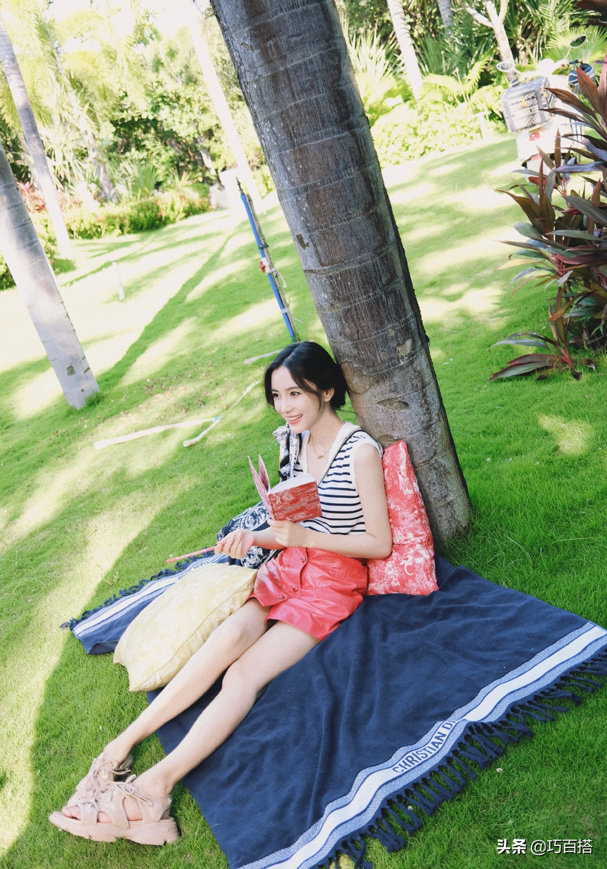 angelababy黑色半身裙,angelababy骨感