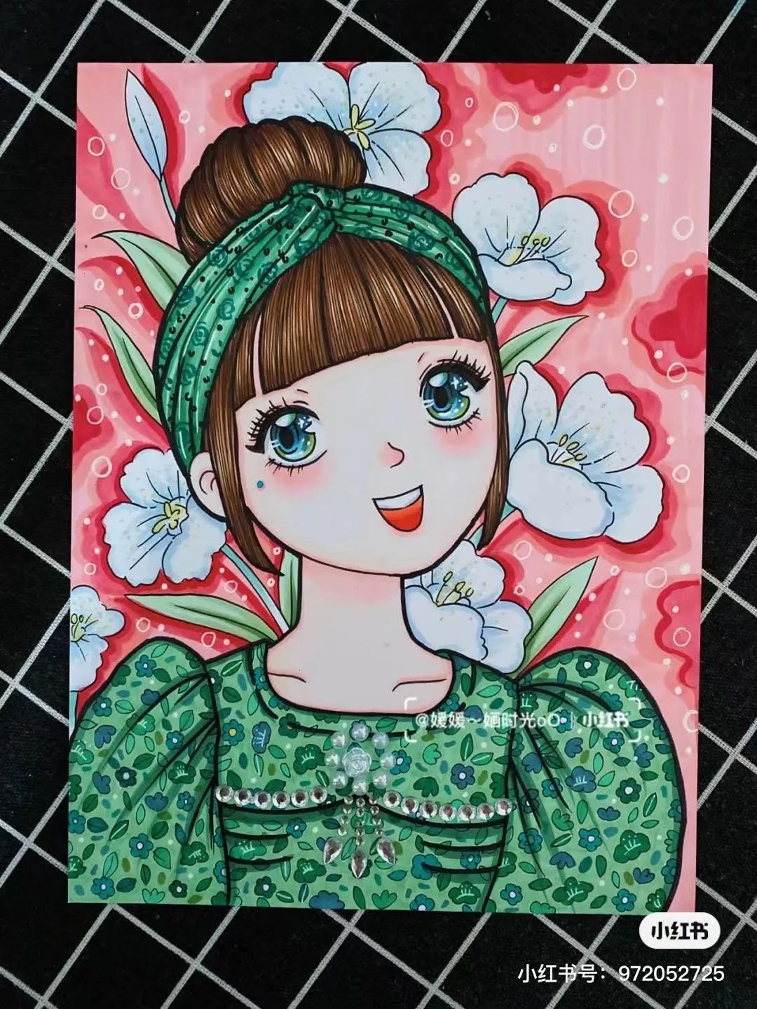 色彩缤纷的马克笔装饰画,60色的马克笔画简单的动漫画