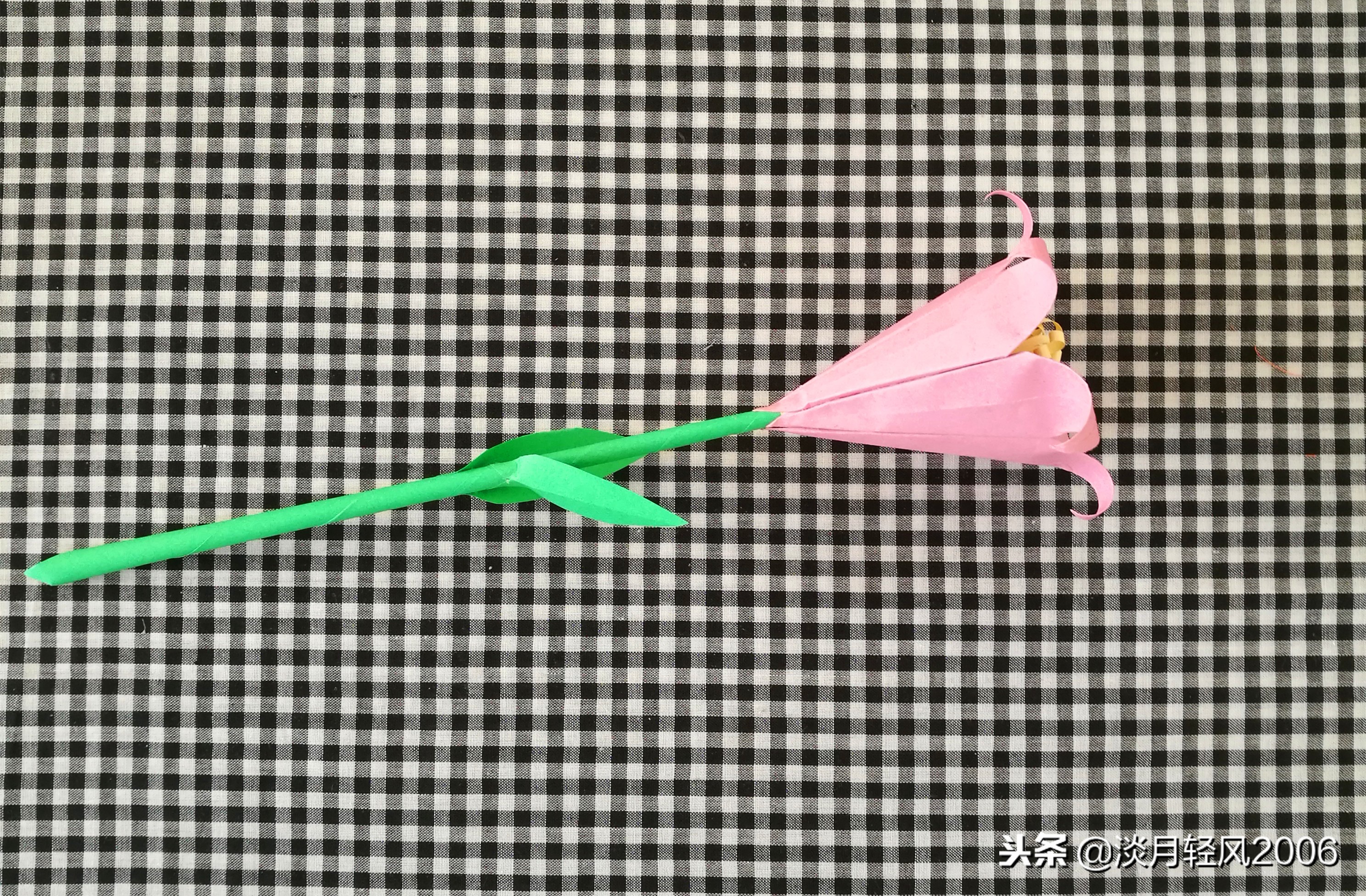 手工百合花制作幼儿园,百合花幼儿手工