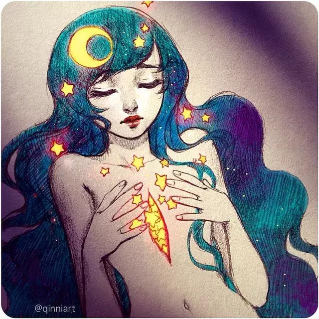 一个经历三次心脏手术，却依旧坚强，用水彩把伤痛化作星辰的女孩