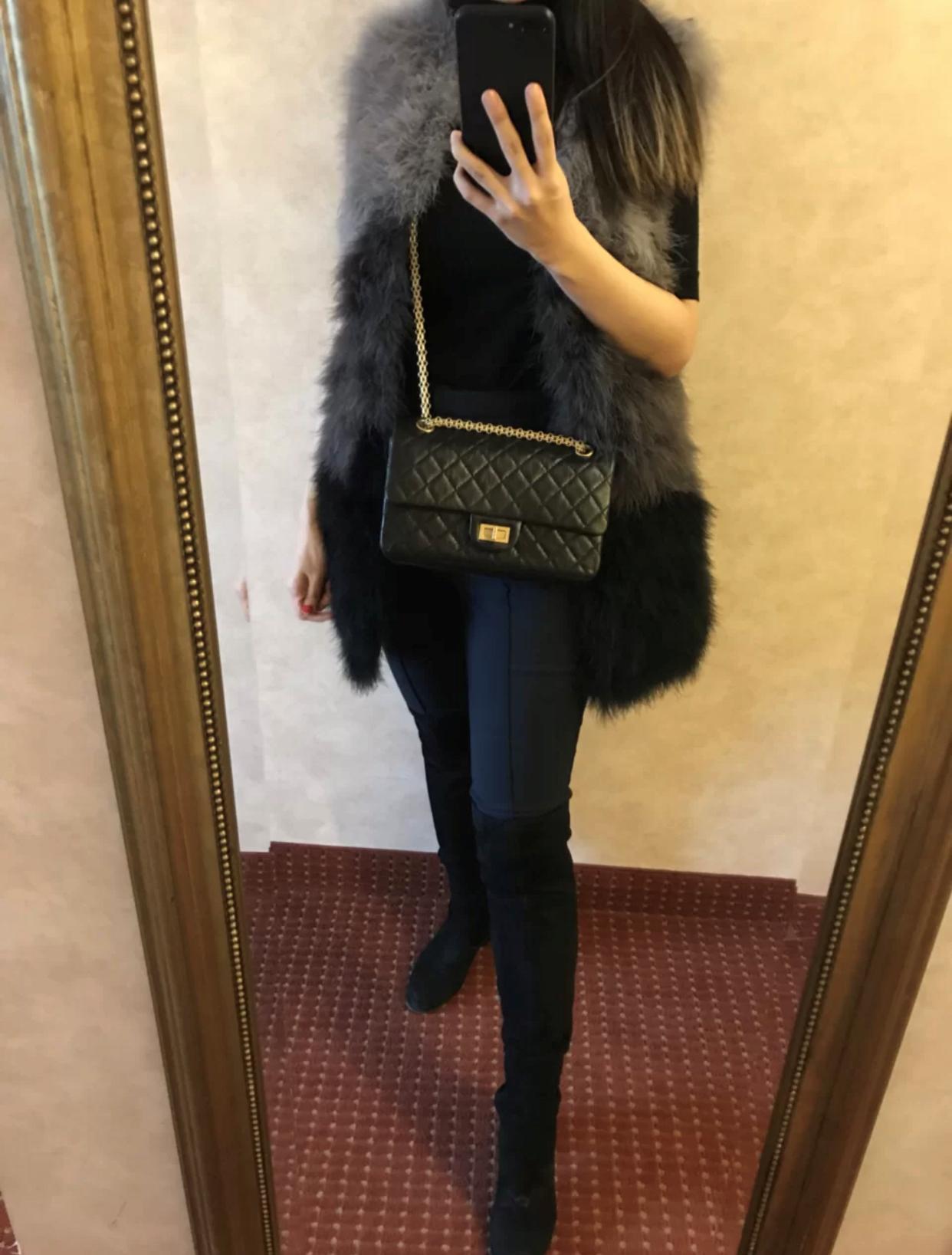 chanel2.55黑金,chanel2.55过时了么