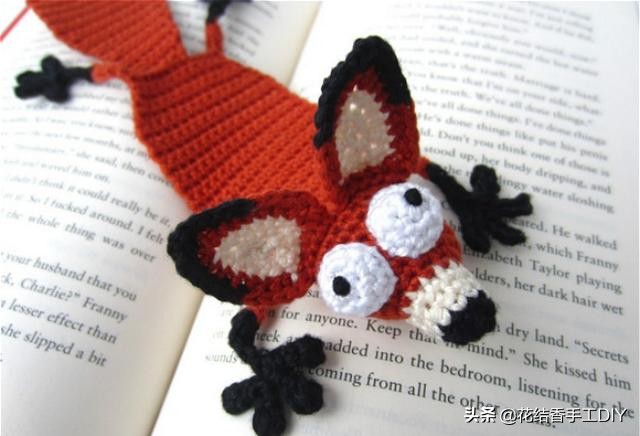 搞怪章鱼手工编织帽子,创意小动物书签编织法