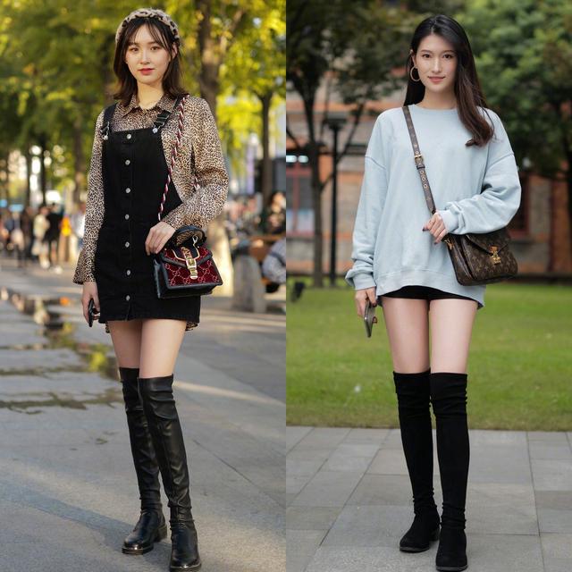 为什么你穿“过膝长靴”又土又老气？关键在这4个思路，学会准美
