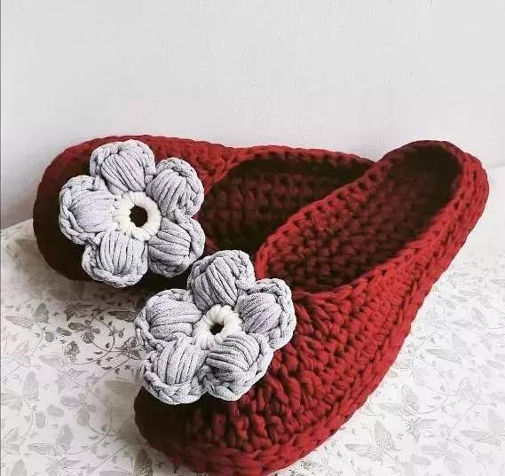 毛线拖鞋钩针方法视频教程全集,钩拖鞋能不能用4.0的钩针