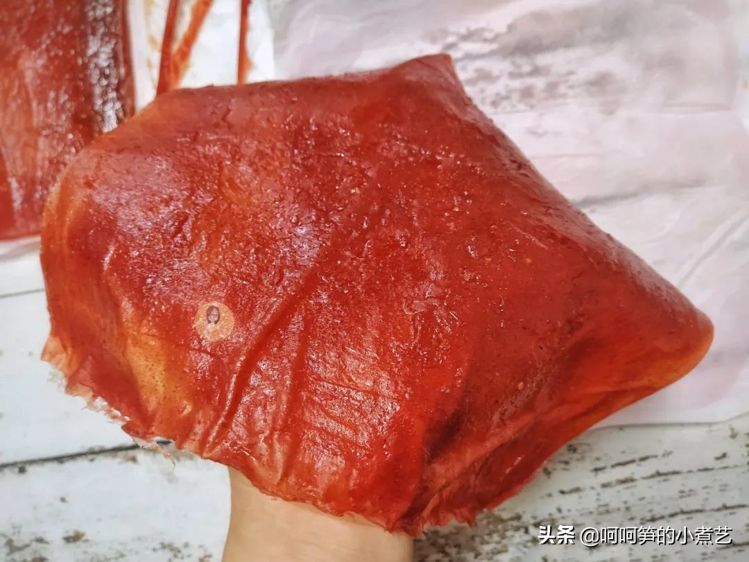 酸甜开胃的果丹皮快点学起来,吃卷果丹皮童年小零食