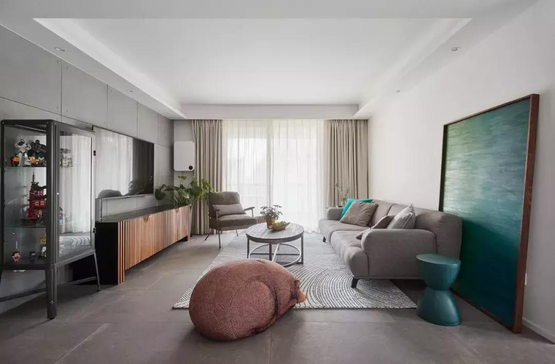 天山熙湖洋房装修美式风格,天山熙湖147平洋房中式装修