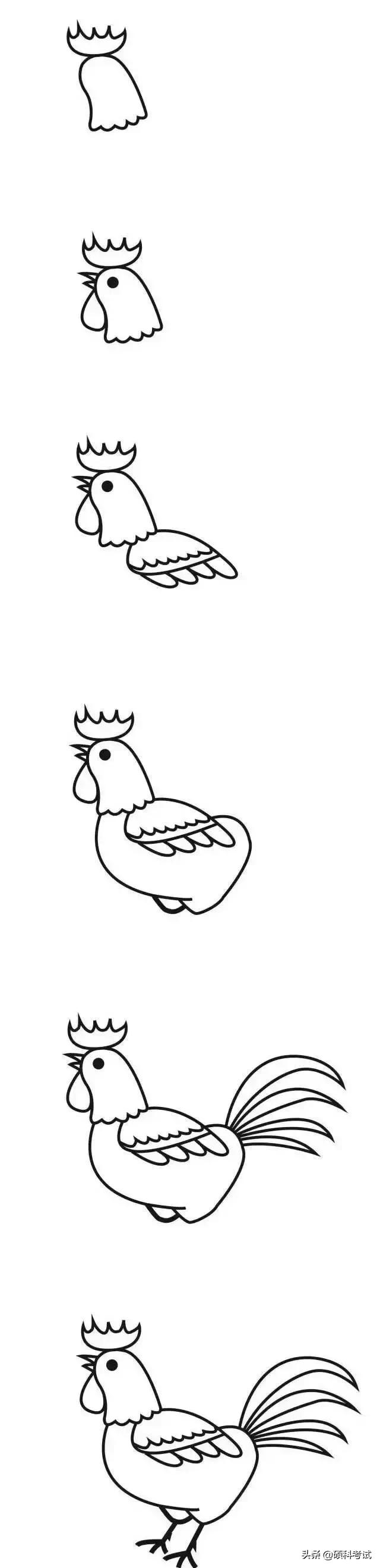 小孩子喜欢的简笔画可爱,非常适合孩子画的简笔画教程