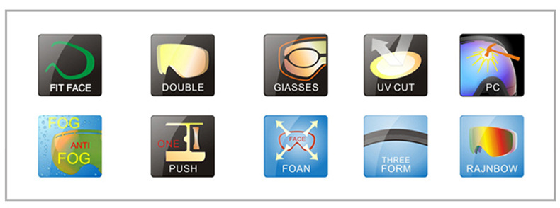 比耐思滑雪镜大球面,滑雪镜防雾镜片