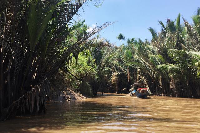夜游湄公河在哪里看到景点,穿行在路上