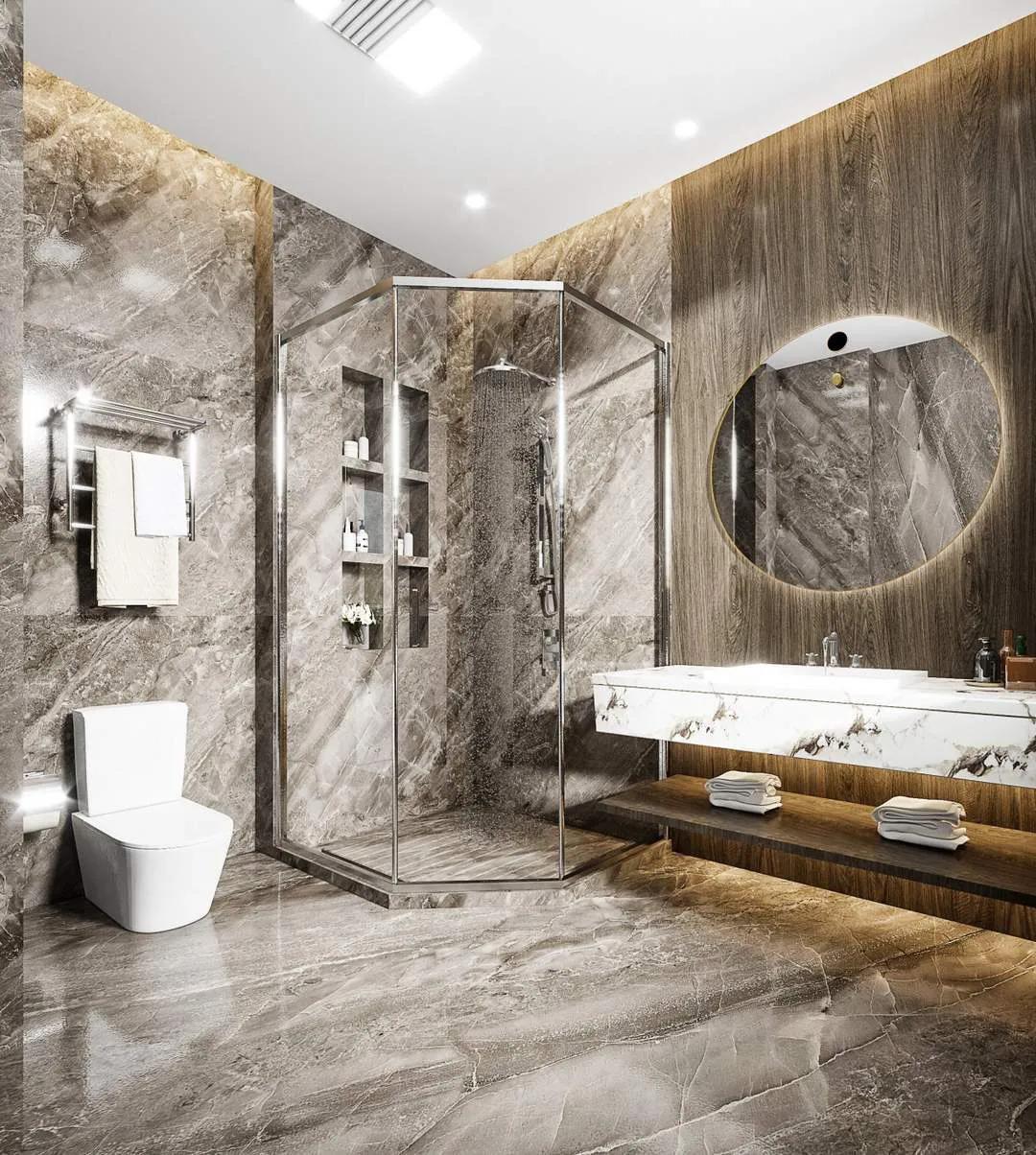 淋浴房设计效果图高档,淋浴房高档装修