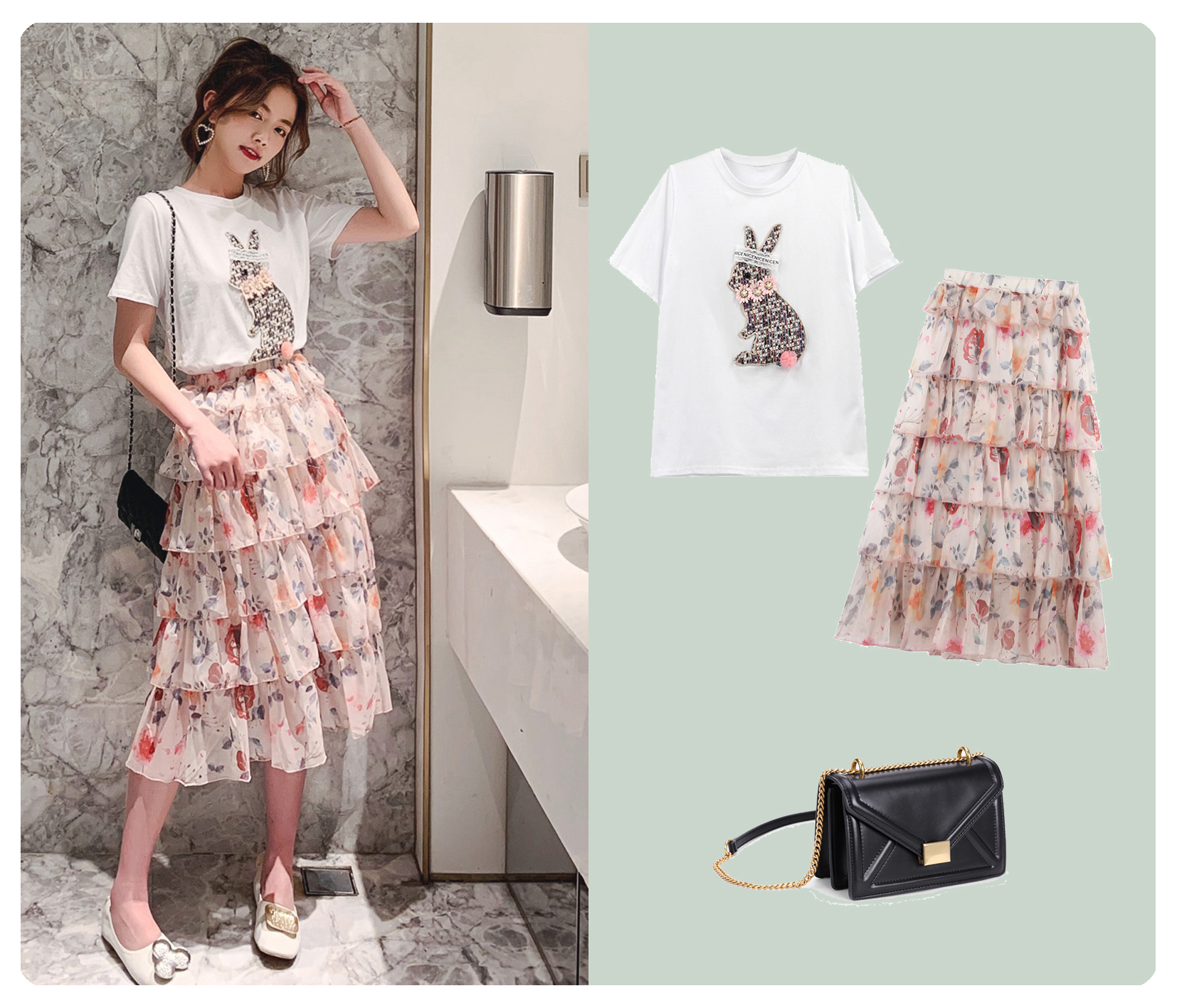 夏日20套时髦穿搭简约又好看,10款清新甜美风穿搭