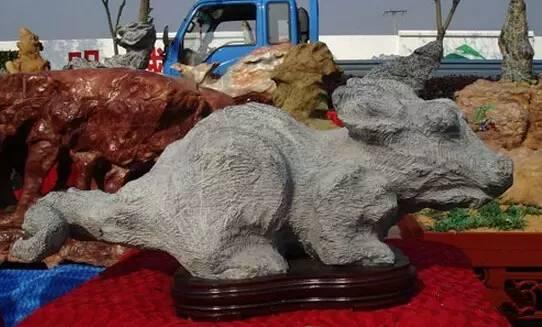 莲花瓣灵璧石作假过程,灵璧石白筋黄筋能作假吗