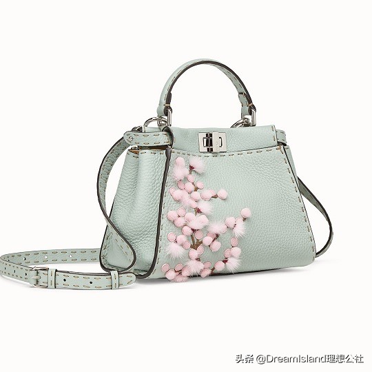 fendi紫色麂皮手袋,fendi新包