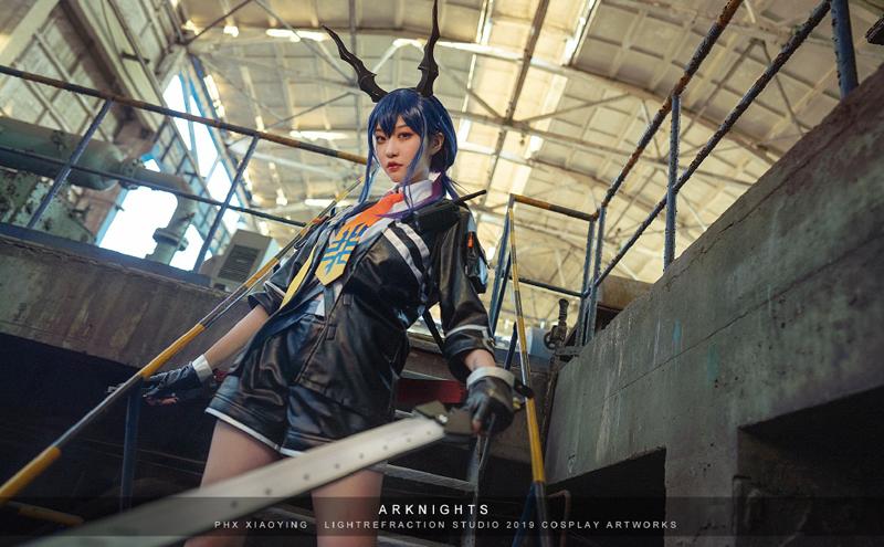 视觉盛宴,又一批coser现身明日方舟百人集结活动