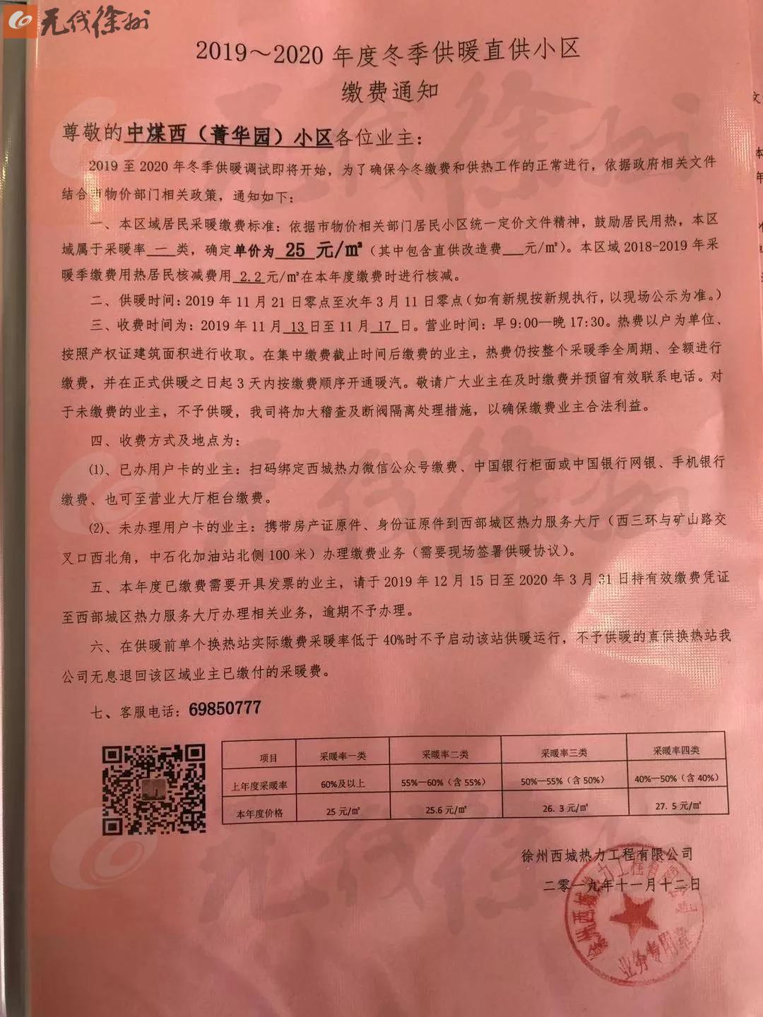 徐州供暖小区最新消息,徐州今冬供暖价格和供暖时间出炉