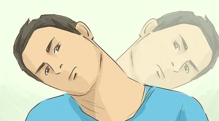 肩颈酸痛怎么躺着缓解拉伸,久坐肩颈拉伸动作图解