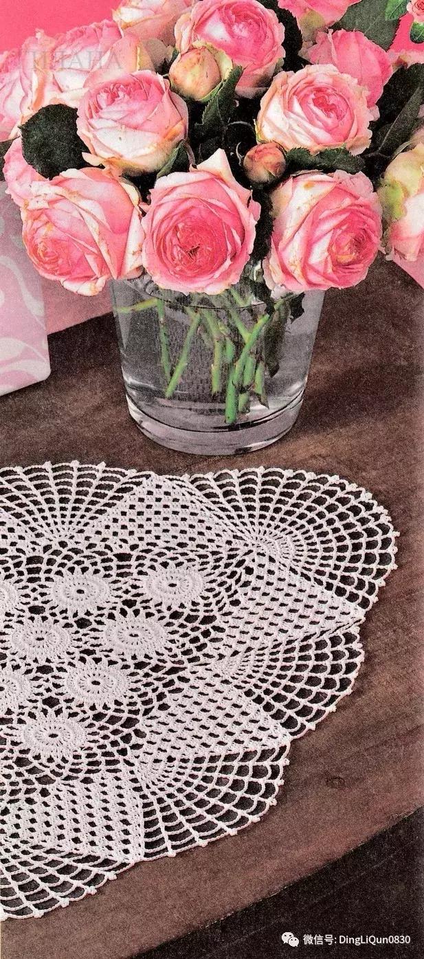 编织人生手工毯子编织教程,圆形垫子镂空钩针编织图解